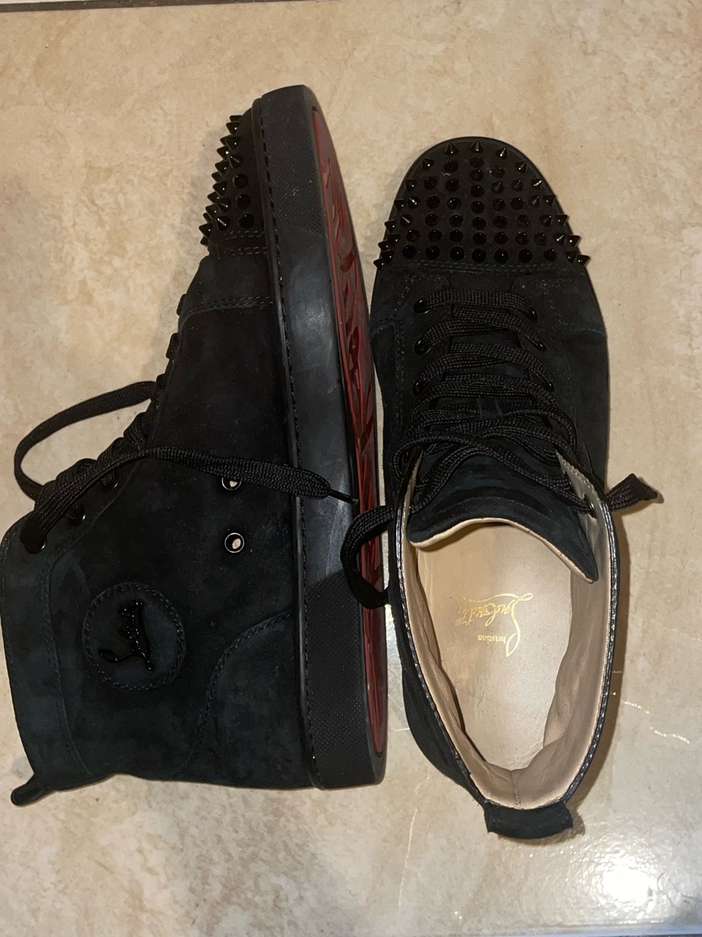 Black suede Christian Louboutin